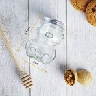 УЦЕНКА Баночка стеклянная для мёда и варенья «Медвежонок», 100 мл, 6×8,5 см - Фото 5