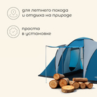 Палатка кемпинговая Maclay LIRAGE 4, р. 450х210х190 см, 4-местная - Фото 2