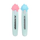 Нож канцелярский мини Calligrata, 9 мм, пластик, c фиксатором, МИКС - Фото 4