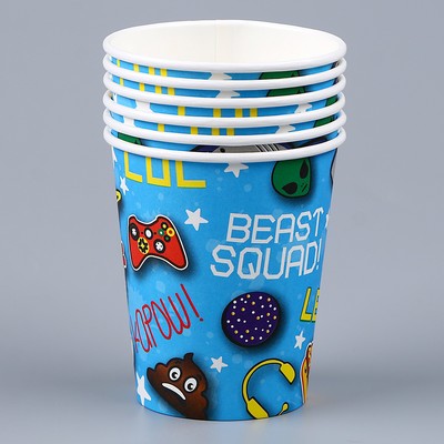 Стакан бумажный одноразовый «День рождения», в наборе 6 шт.