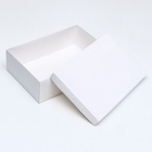 Коробка подарочная складная, упаковка, «Белая», 30×20×9 см 9702363