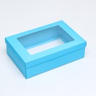 Коробка подарочная складная, упаковка, «Тиффани», с окном 30×20×9 см - Фото 2