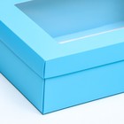 Коробка подарочная складная, упаковка, «Тиффани», с окном 30×20×9 см - Фото 3