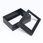 Коробка подарочная складная, упаковка, «Чёрная», с окном 21×15×7 см - Фото 5