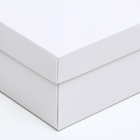 Коробка подарочная складная, упаковка, «Белая», 21×15×7 см - Фото 4