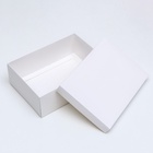 Коробка подарочная складная, упаковка, «Белая», 21×15×7 см - Фото 5