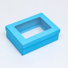 Коробка подарочная складная, упаковка, «Тиффани», с окном 21×15×7 см - Фото 2