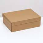 Коробка складная, крышка-дно, крафт, 24 х 17 х 8 см - фото 320130794