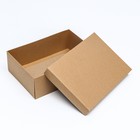 Коробка подарочная складная, упаковка, крышка - дно, крафт, 24×17×8 см - Фото 4