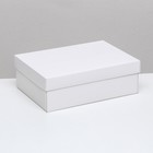 Коробка складная, крышка-дно, белая, 24 х 17 х 8 см - фото 320130802
