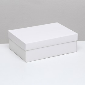 Коробка складная, крышка-дно, белая, 24 х 17 х 8 см
