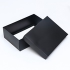Коробка подарочная складная, упаковка, крышка-дно, чёрная, 24×17×8 см 9702416