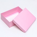 Коробка подарочная складная, упаковка, крышка-дно, розовая, 24×17×8 см 9702420