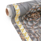 Клеёнка на стол «В саду», на тканевой основе, рулон 20 м, ширина 137 см, чёрная - Фото 5