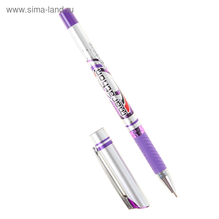 Ручка шариковая Erich Krause MARATHON стержень фиолетовый, узел 0.5мм, EK 34980 - Фото 1