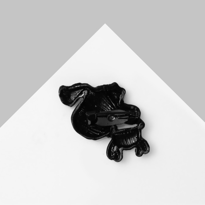 Брошь "Овечка" мультяшная, цвет МИКС в чёрном металле (неделимая фас. 12шт, цена за шт)