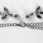 Набор 3 предмета: серьги, колье, кольцо «Изыск» ажурный, цвет белый в серебре - фото 7454440