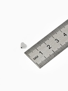 Бусина - разделитель радированный «Сердечко», набор 10 шт. 6×6 мм, внутренний d=2 мм, цвет серебро - Фото 3