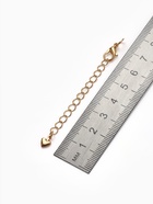 Замок карабин родированный 1.2×0.5 см «Сердечко», с удлинителем 5.5 см, цвет золото - Фото 2