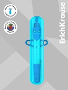 Циркуль металлический Erich Krause. S-Cool, 120 мм, максимальный радиус 18 см, пластиковый чехол, колпачок с линейкой, МИКС - Фото 4