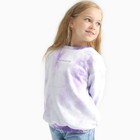 Свитшот "Тай-дай" для девочки, цвет лаванда, рост 92 см - Фото 2