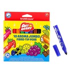 Фломастеры утолщённые 10 цветов Artberry, ароматизированные, узел с шириной письма 1-7 мм, европодвес - Фото 5