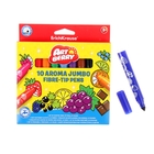 Фломастеры утолщённые 10 цветов Artberry, ароматизированные, узел с шириной письма 1-7 мм, европодвес - Фото 6