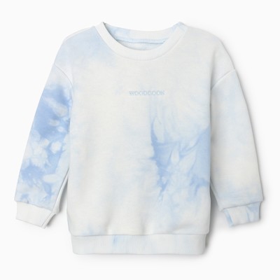 Свитшот для мальчика «Тай-дай», голубо-белый, рост 116 см