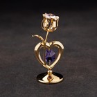 Сувенир «Тюльпан с сердцем», с кристаллами - фото 9208842
