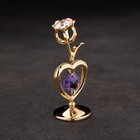 Сувенир «Тюльпан с сердцем», с кристаллами - фото 9208843
