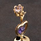Сувенир «Тюльпан с сердцем», с кристаллами - Фото 3