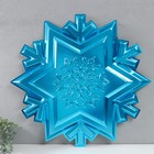 Фигурка «Снежинка» большая голубой металлик, половинка, 66,7х63,5 см - фото 30907763