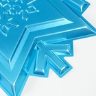 Фигурка «Снежинка» большая голубой металлик, половинка, 66,7х63,5 см - фото 30907764