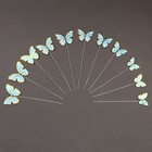 Топпер для торта «Бабочки» 11 шт., голубой - Фото 2