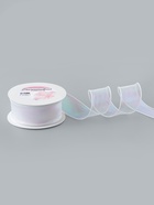 Лента капроновая «Волна», с радужным переливом, 38 мм, 9.1±0.5 м, белая - Фото 2