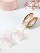 Лента капроновая «Волна», с радужным переливом, 38 мм, 9.1±0.5 м, бежевая - Фото 2