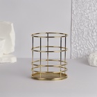Подставка для хранения косметики «РАФАЭЛЬ», d=9×10 см, цвет золотистый - Фото 4