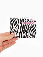 Обложка для студенческого билета, зебра, чёрная - Фото 2