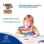 Карандаши цветные 12 цветов , BIC "Kids Evolution Stripes", пластиковые, детские - Фото 3