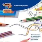 Карандаши цветные 12 цветов , BIC "Kids Evolution Stripes", пластиковые, детские - Фото 5