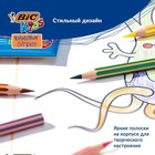 Карандаши цветные 12 цветов, BIC «Kids Evolution Stripes», пластиковые, детские - Фото 5