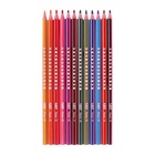 Карандаши цветные 12 цветов , BIC "Kids Evolution Stripes", пластиковые, детские 9942616 - фото 1926390