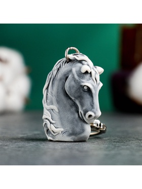 Брелок для ключей на кольце «Голова лошади», 4 см