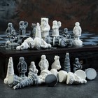 Шахматы "Север" 32шт/8см, в комплекте фигуры и доска - фото 11120940