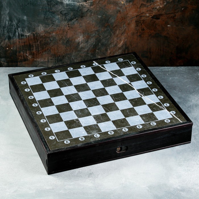Шахматы "Север" 32шт/8см, в комплекте фигуры и доска - фото 1906402166