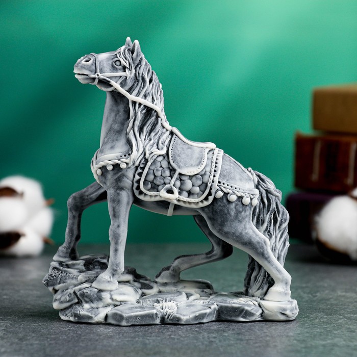 Фигура "Богатырский Конь в сбруе" 13см - Фото 1
