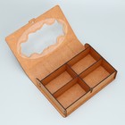 Деревянная коробка с ячейками «Вензеля», 22 х 12.5 х 5 см - Фото 5