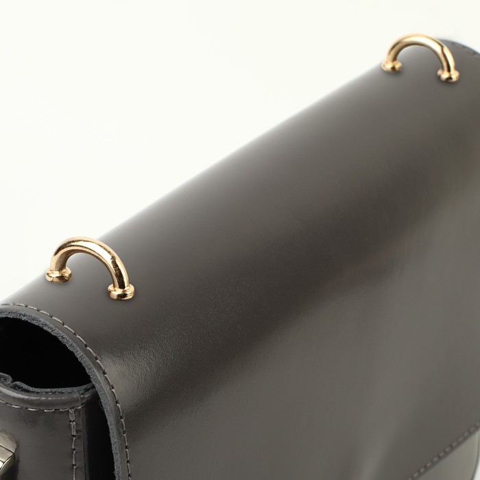 Крепления для ручек на сумку, металлические, 2,6 × 1,4 × 0,4 см, 2 шт, 4 винта, цвет золотой