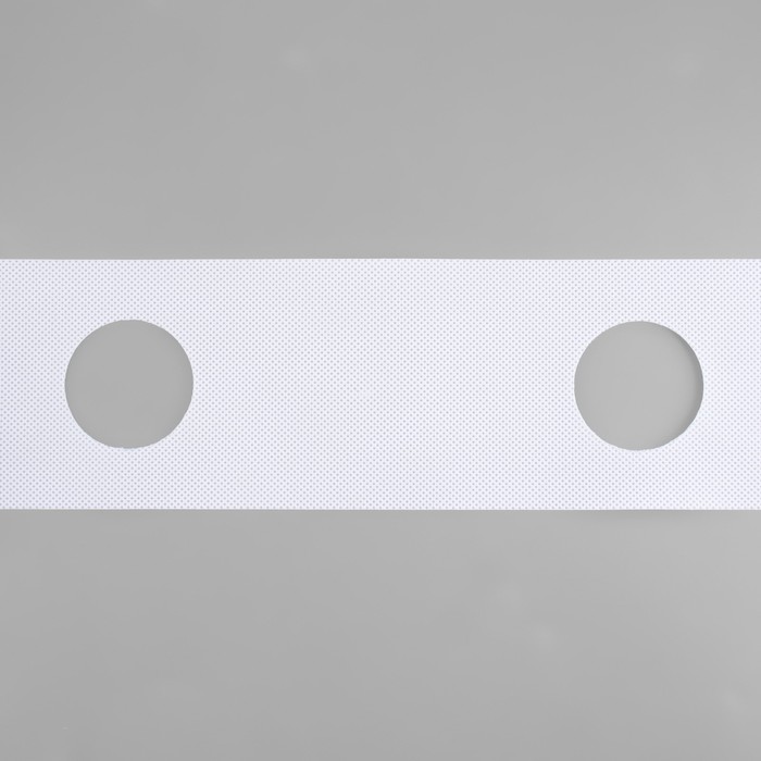 Шторная лента с отверстиями для люверсов, d = 5 см, 10 см, 50 ± 1 м, цвет белый