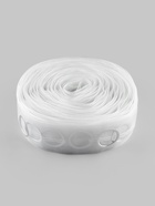 Шторная лента с люверсами, для драпировки, органза, d=4.2 см, 8.5 см, 50±1 м, прозрачная, белая - Фото 6